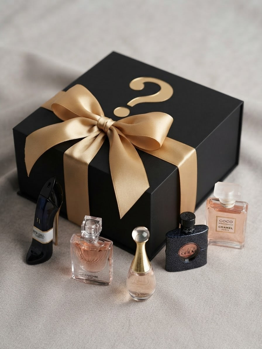 CAJA SORPRESA DE 5 MINI PERFUMES DE DISEÑADOR