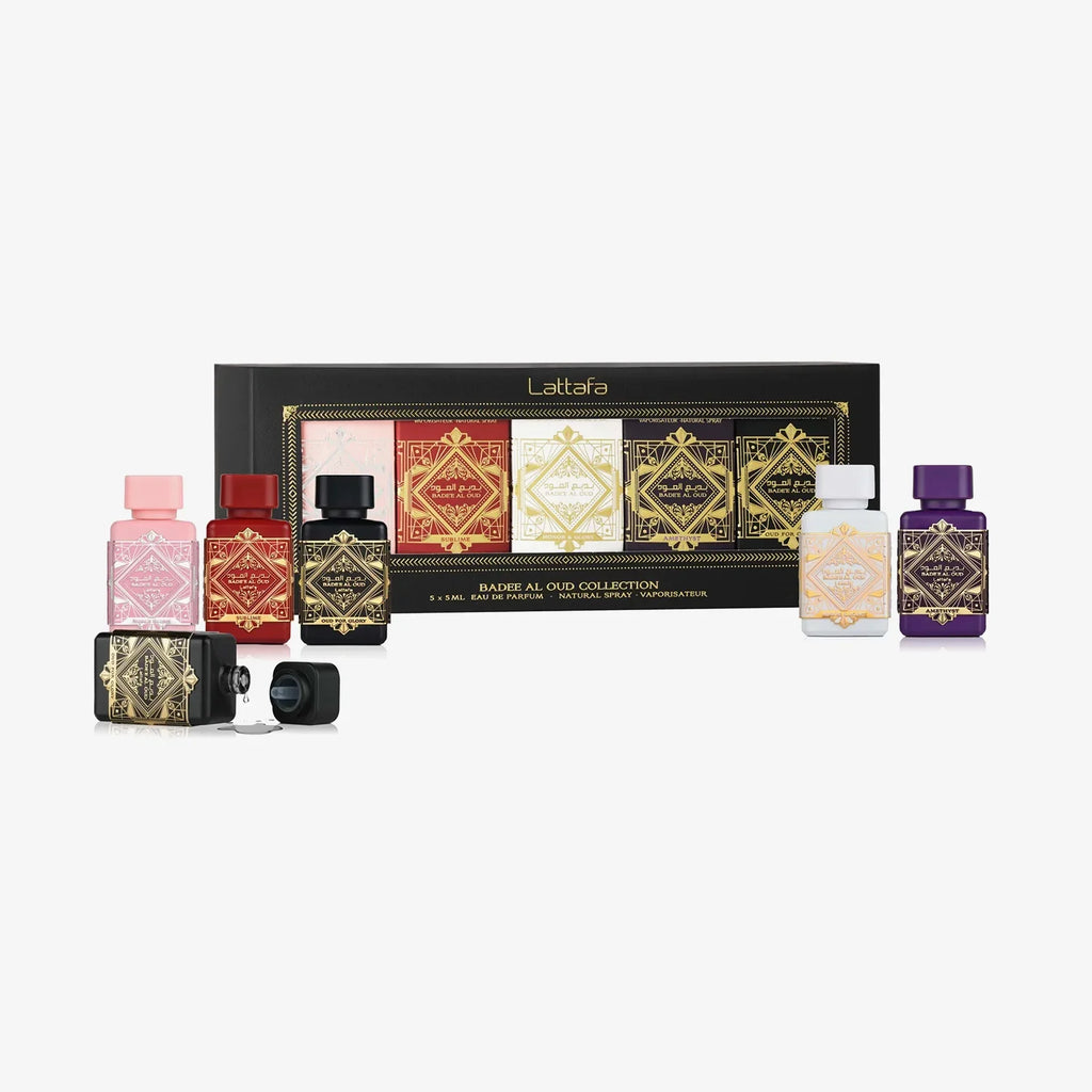 Set Bade'e Al Oud de Lattafa 5 x 5 ml – set de mini perfumes unisex