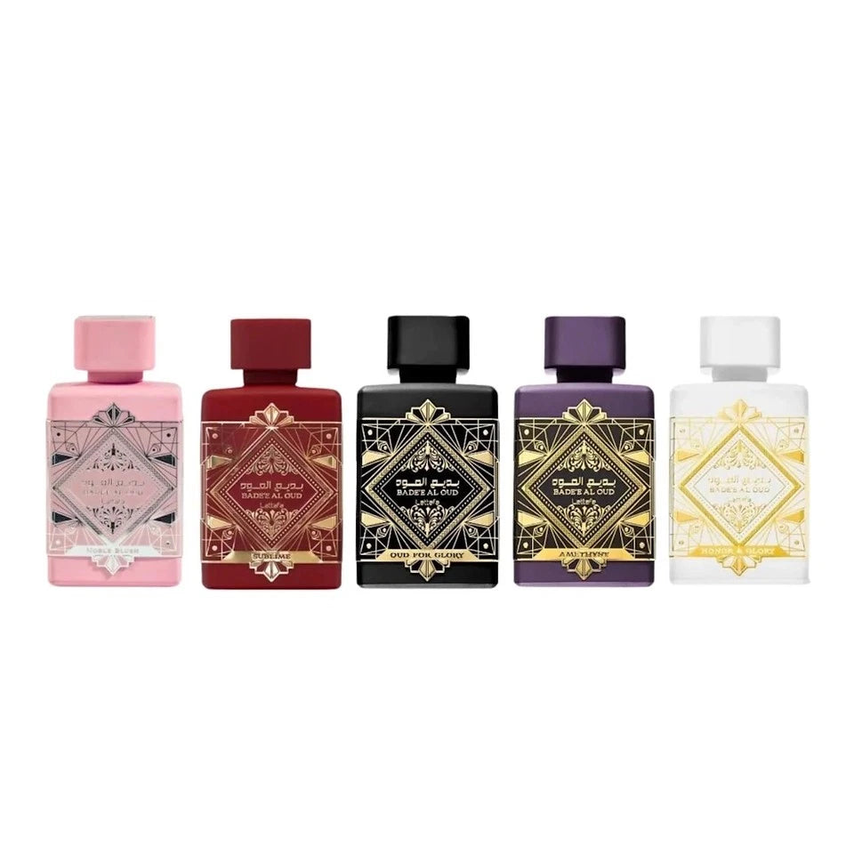 Set Bade'e Al Oud de Lattafa 5 x 5 ml – set de mini perfumes unisex – vista 3